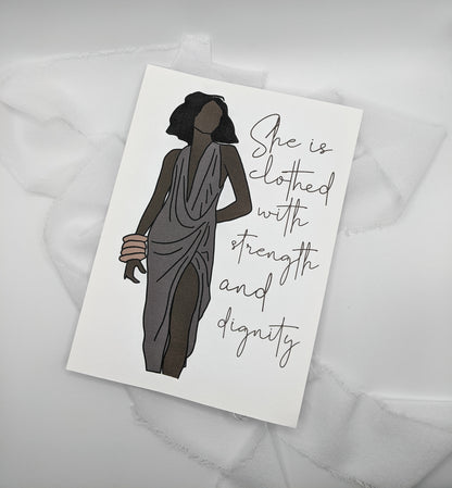 She is Clothed Art Print