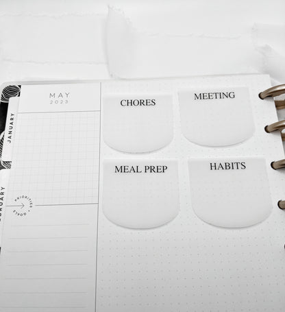 Vellum Planner Sticky Notes