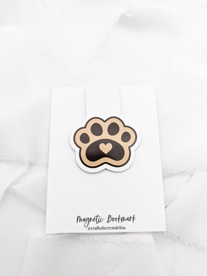 Dog Paw Magnetic Bookmark