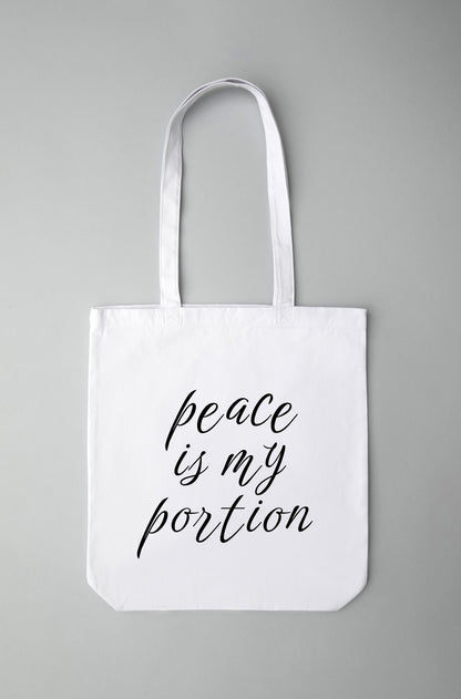 Peace Is My Portion Tote Bag