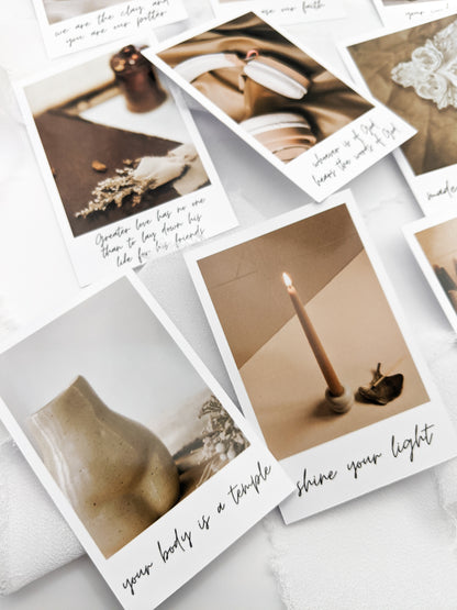 Minimal Bible Polaroids