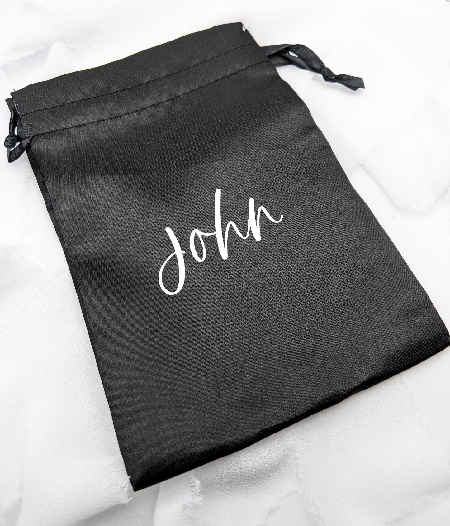 Personalized Black Gift Bag