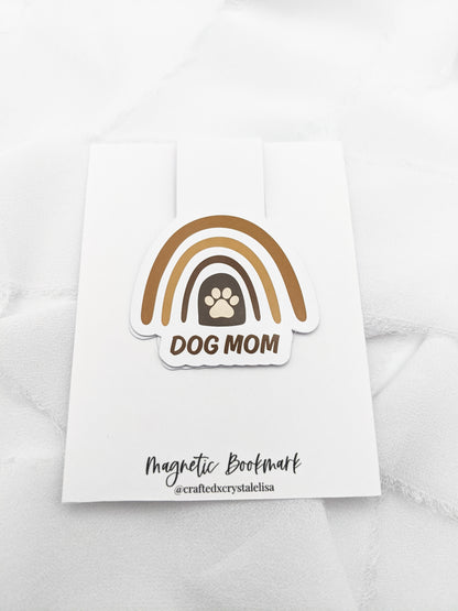 Dog Mom Rainbow Magnetic Bookmark