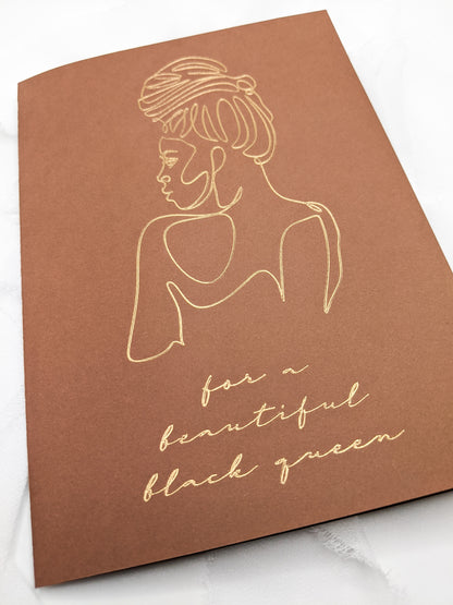 Black Queen Greeting Card