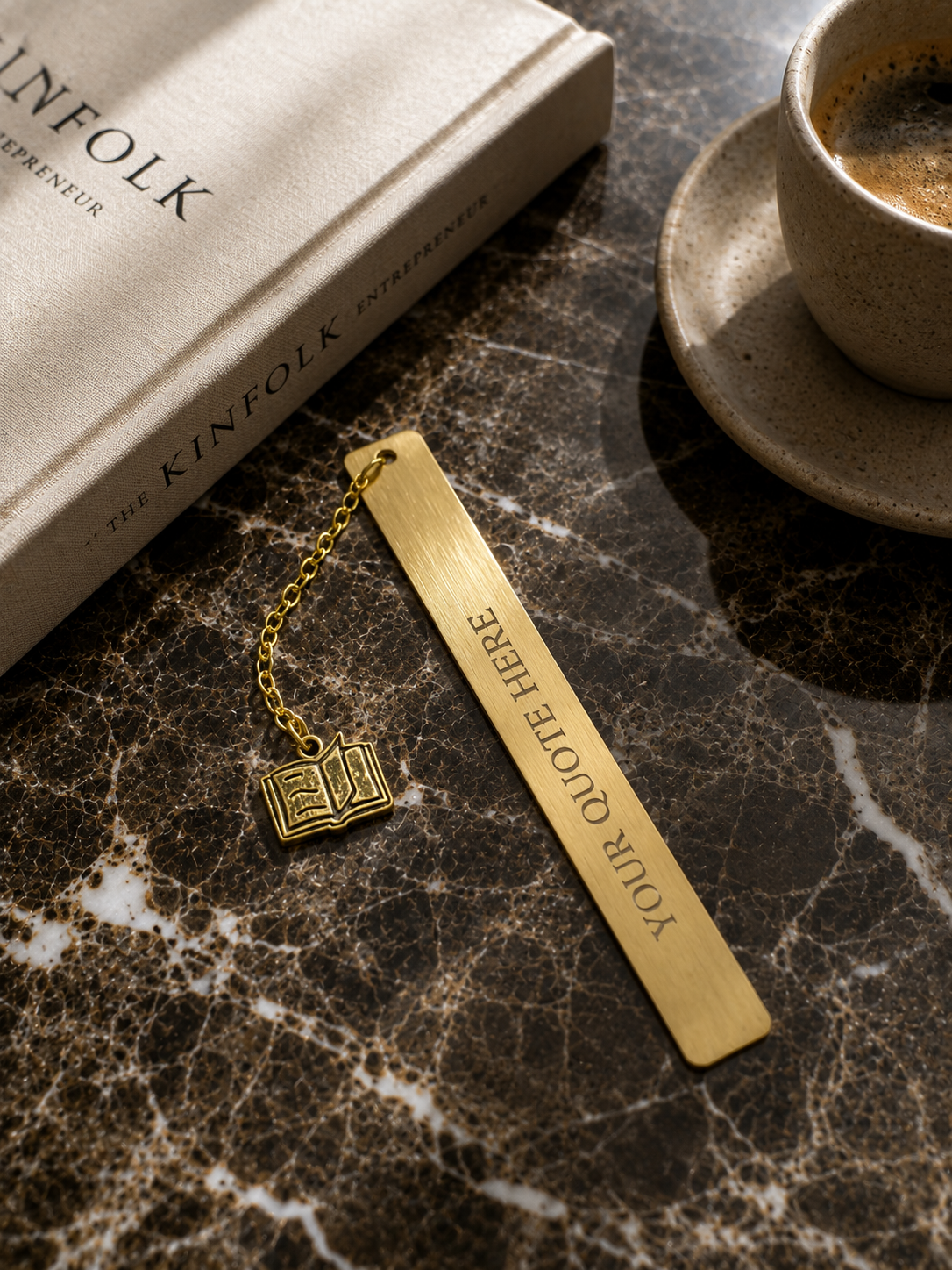Personalized Metal Bookmark, Custom Engraved Bookmark, | Gift for Book Lovers, Gold or Silver Bookmark (5” x 0.4”)
