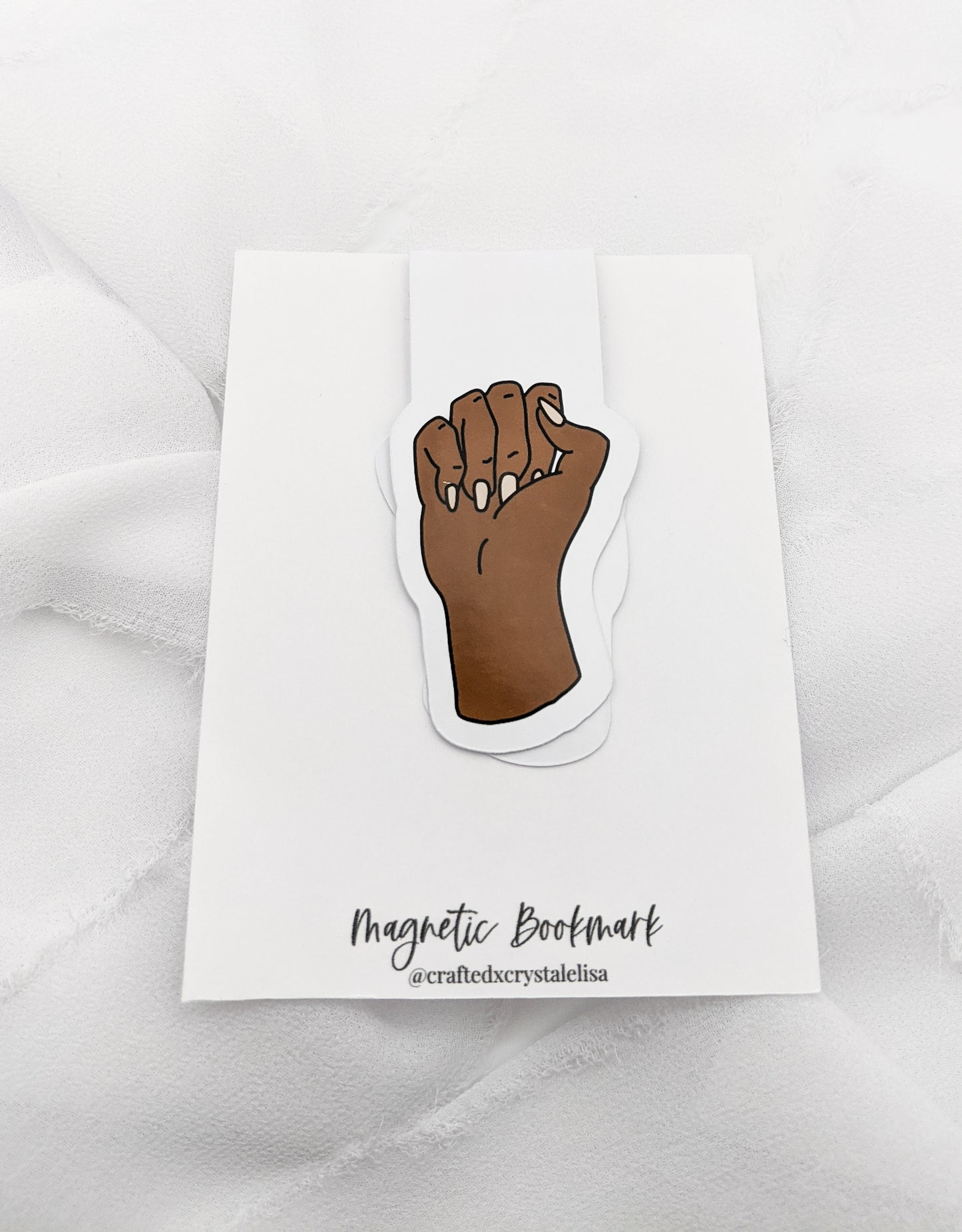 Black Power Fist Magnetic Bookmark