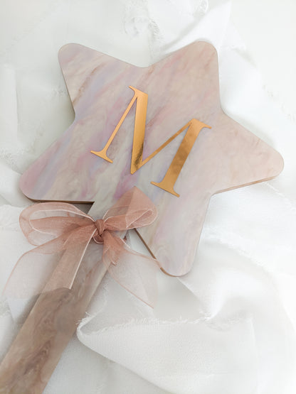 Personalized Star Hand Mirror, Handheld Vanity Mirror for Girls’ Dress Up