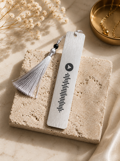Personalized Metal Bookmark, Custom Engraved Bookmark, | Gift for Book Lovers, Gold or Silver Bookmark (5” x 1”)