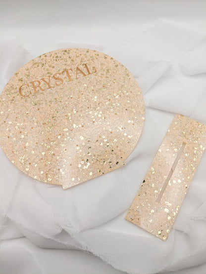 Custom Acrylic Circle Earring Holder – Personalized Jewelry Organizer Stand for Studs & Dangles