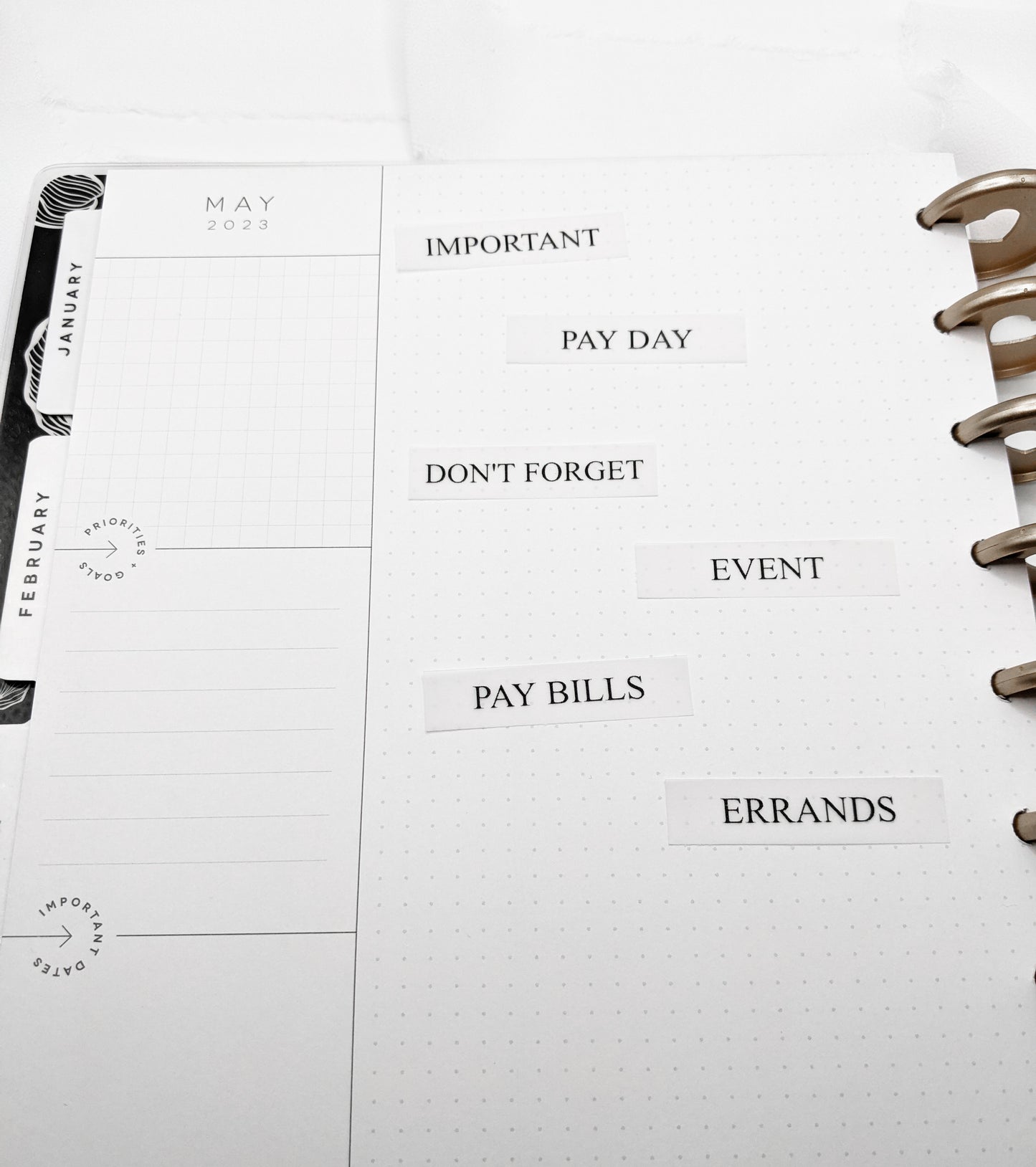 Vellum Planner Sticky Notes