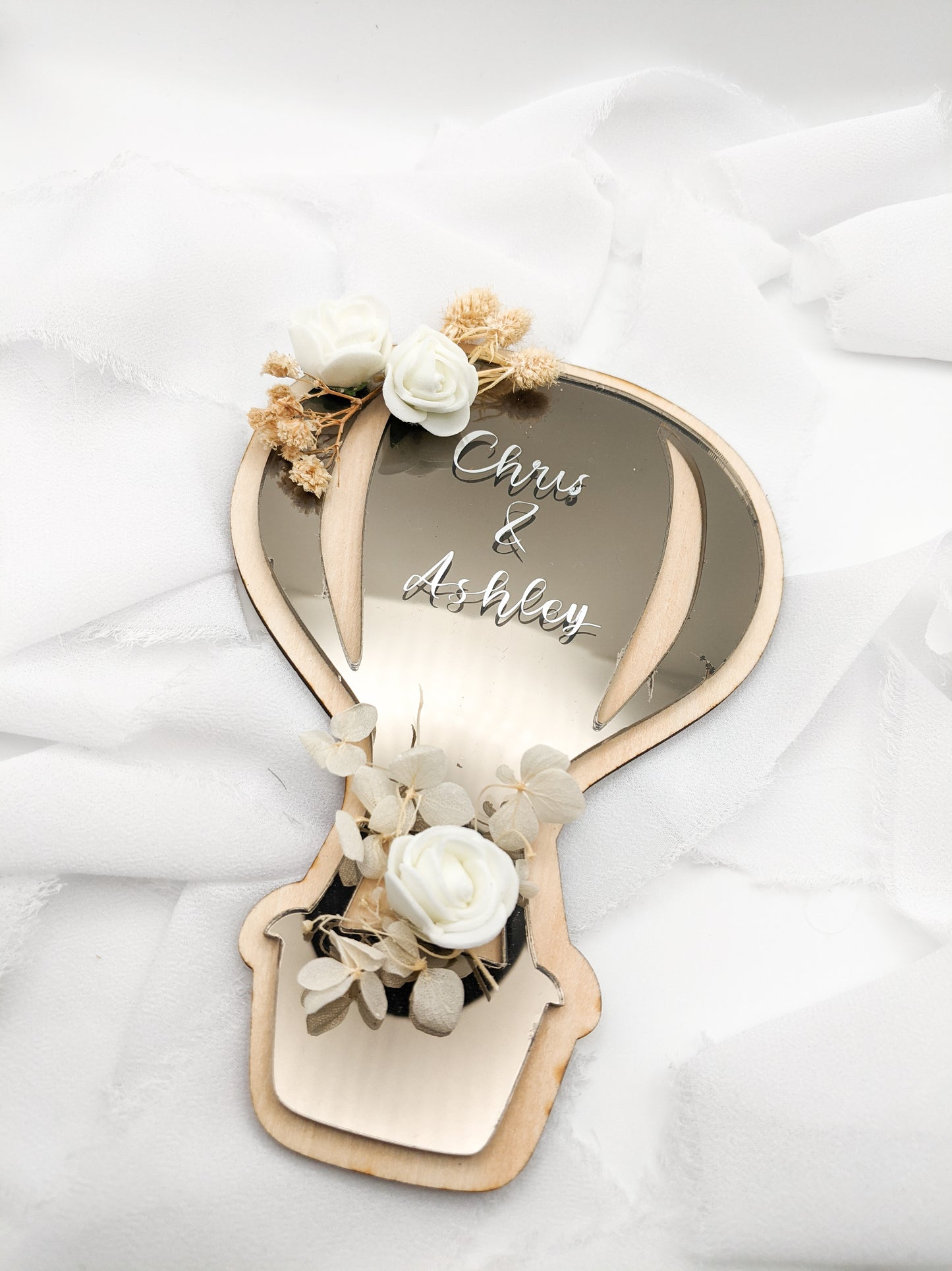 Custom Hot Air Balloon Wedding Sign