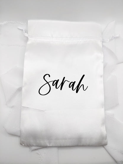 Personalized White Gift Bag