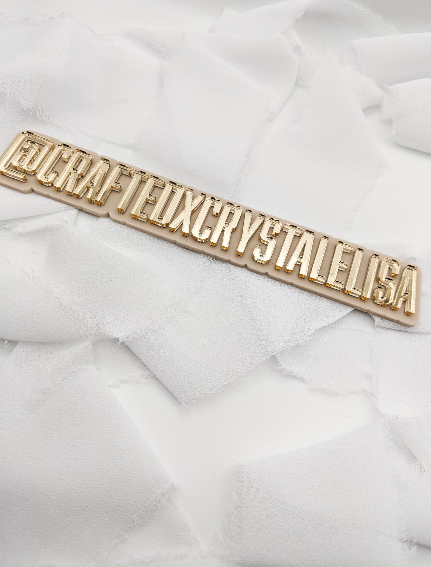 Custom Acrylic Watermark Sign for Small Business, Personalized Logo Display for Photos