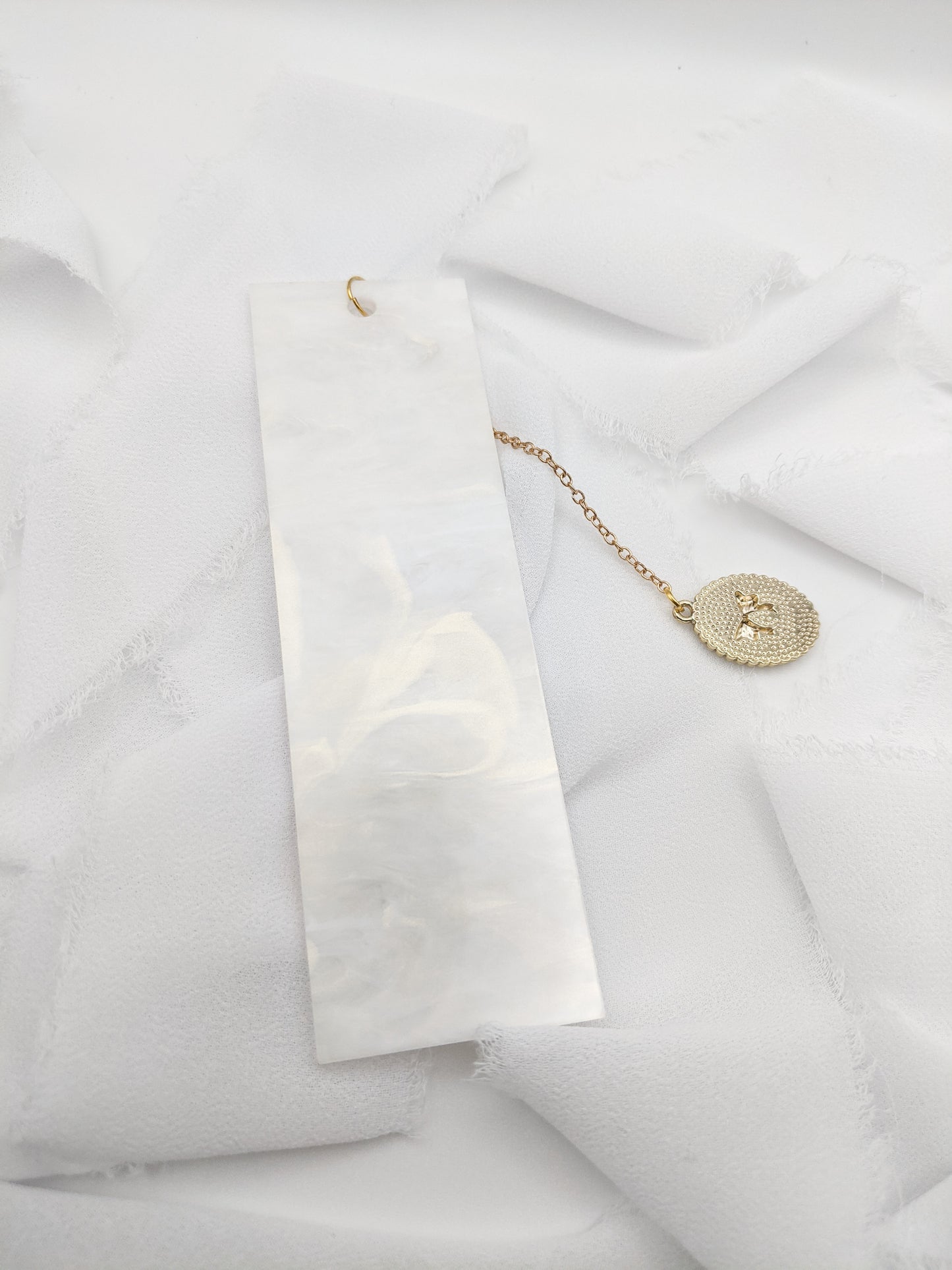 Custom Acrylic Bookmark with Charm, Personalized Name Bookmark