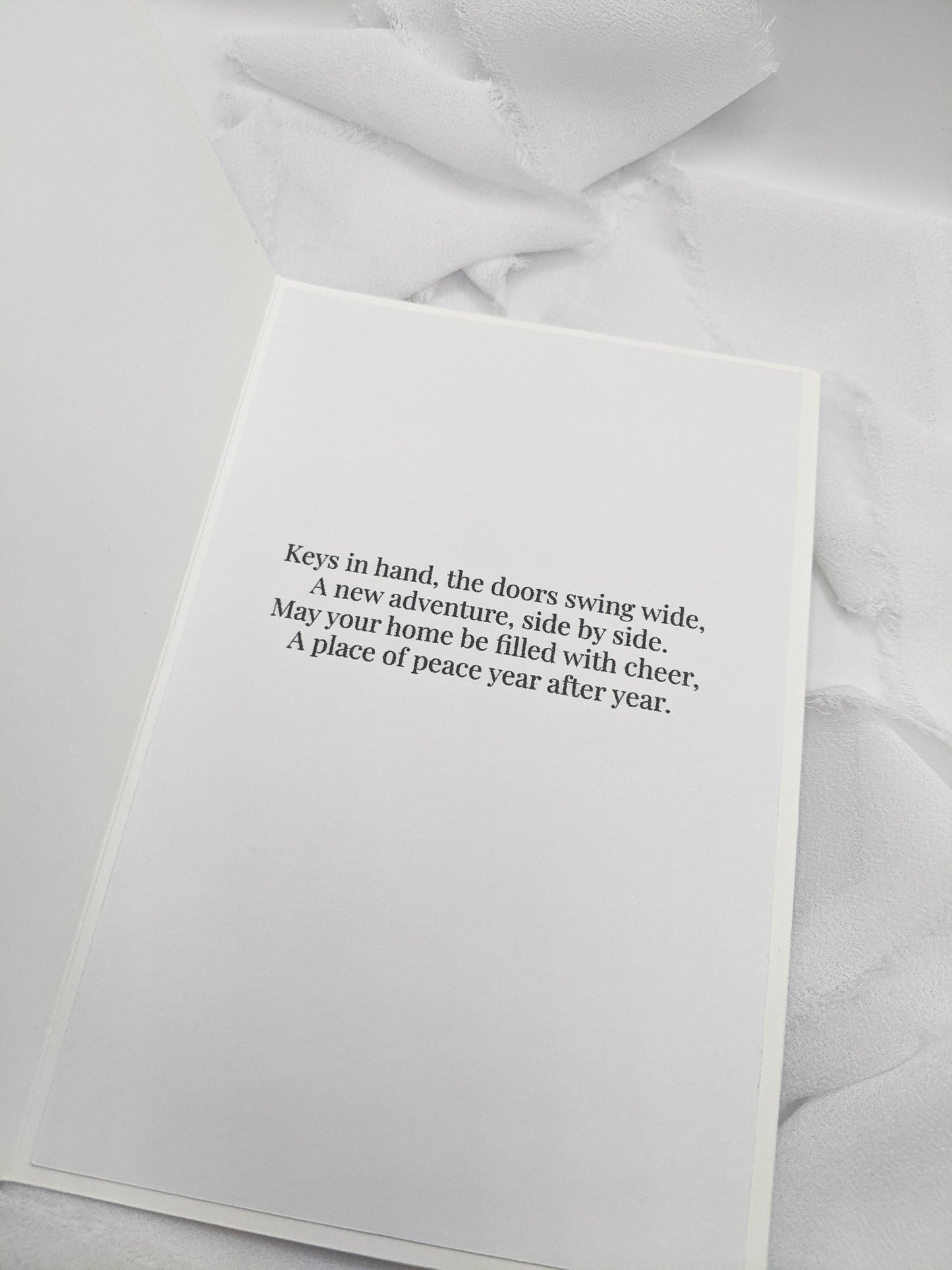 4"x6" New Homeowner Embossed Card