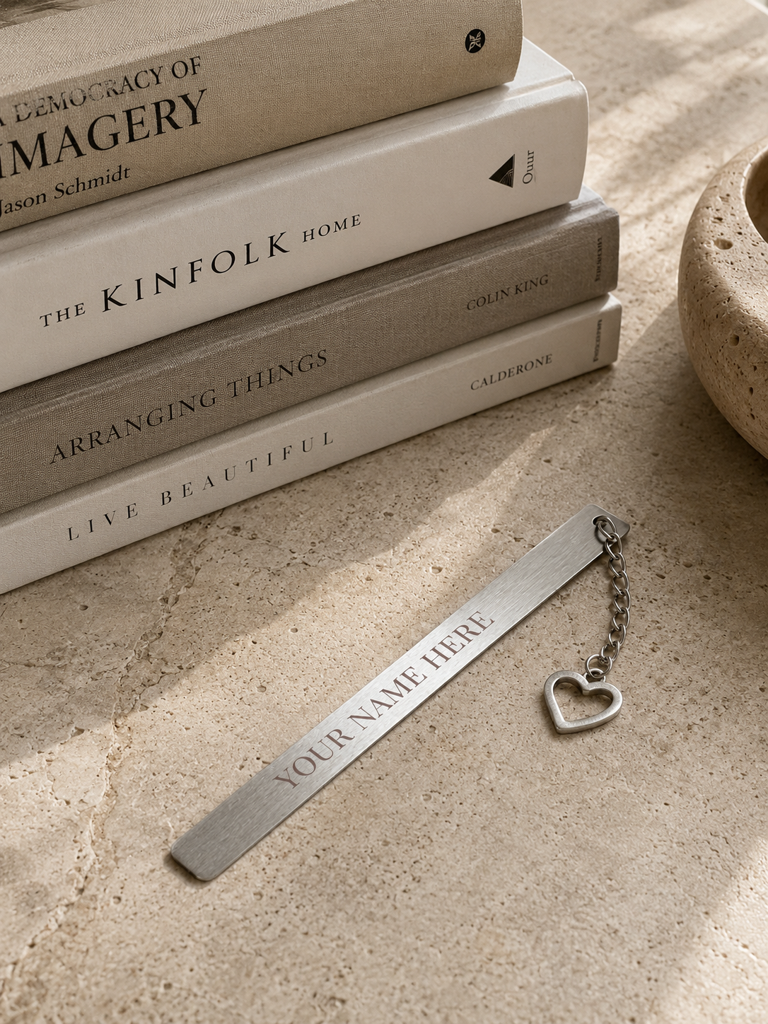 Personalized Metal Bookmark, Custom Engraved Bookmark, | Gift for Book Lovers, Gold or Silver Bookmark (5” x 0.4”)