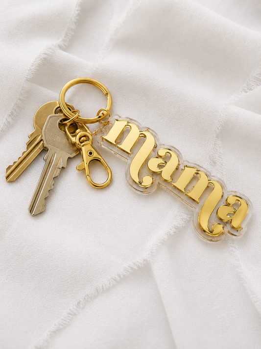 Mama Acrylic Keychain, Personalized Gift for Mom