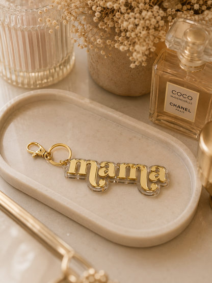 Mama Acrylic Keychain, Personalized Gift for Mom
