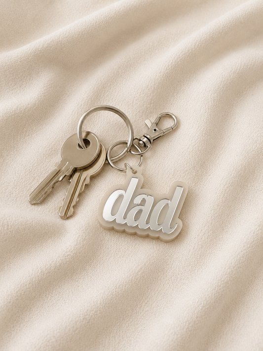 Dad Acrylic Keychain, Personalized Gift for Dad