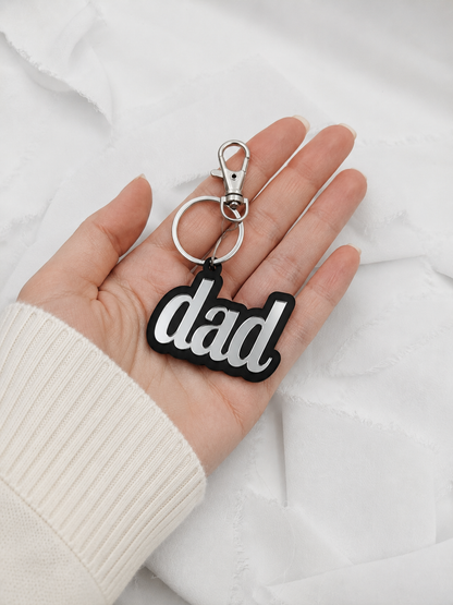 Dad Acrylic Keychain, Personalized Gift for Dad