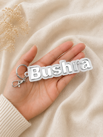 Personalized Acrylic Name Keychain, Custom Gift