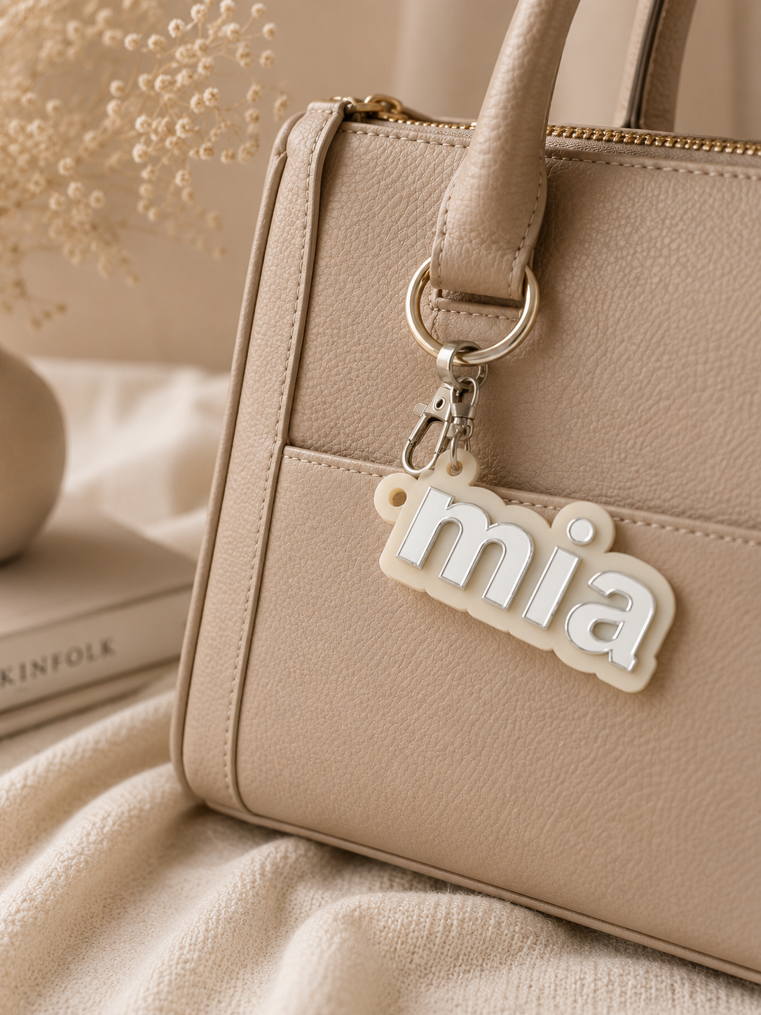 Personalized Acrylic Name Keychain, Custom Gift