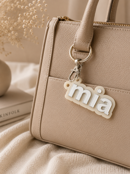 Personalized Acrylic Name Keychain, Custom Gift