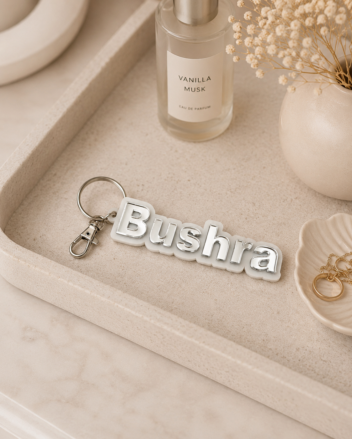 Personalized Acrylic Name Keychain, Custom Gift