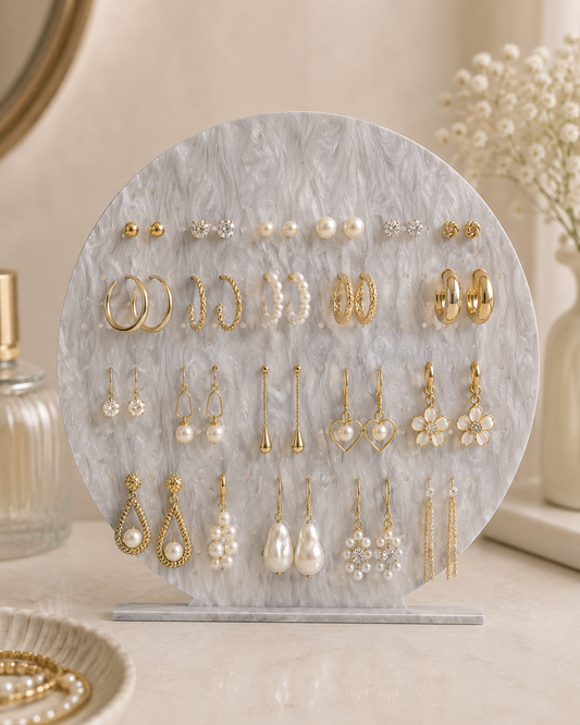 Personalized Acrylic Earring Holder, Custom Jewelry Display Stand