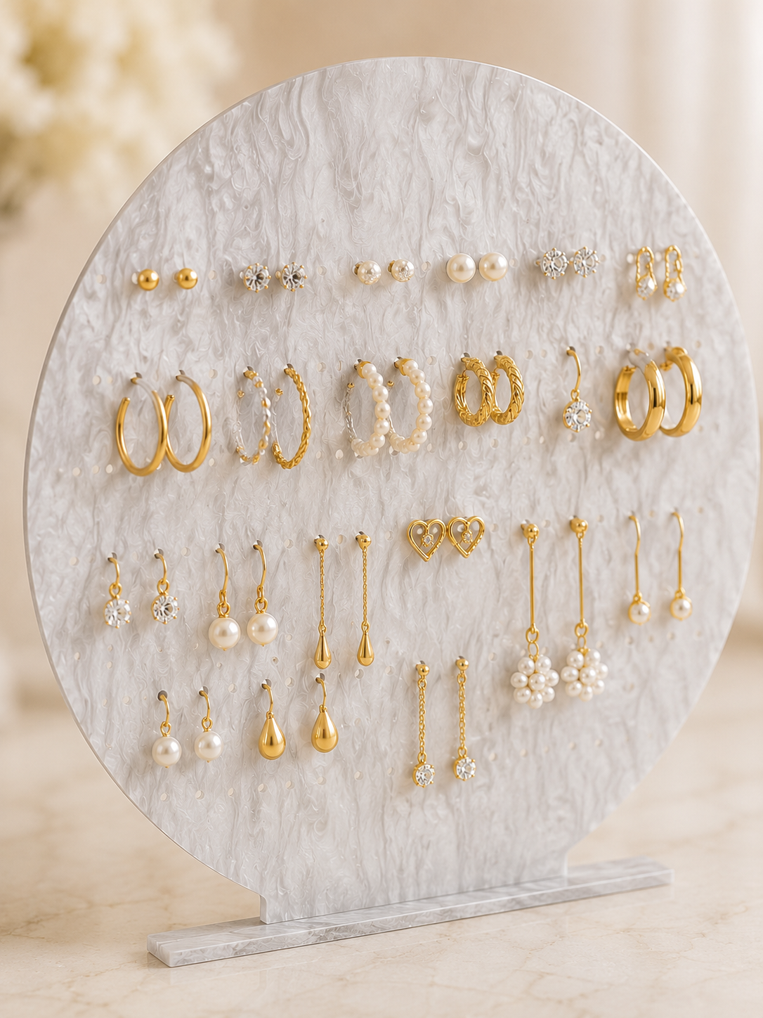 Personalized Acrylic Earring Holder, Custom Jewelry Display Stand