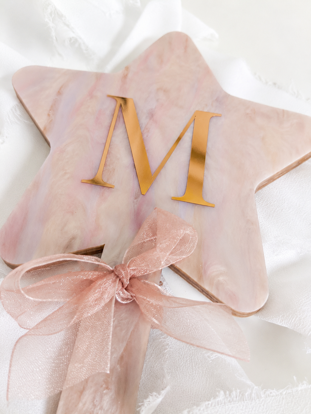 Personalized Star Hand Mirror, Custom Initial Acrylic Mirror, Birthday Gift for Girls