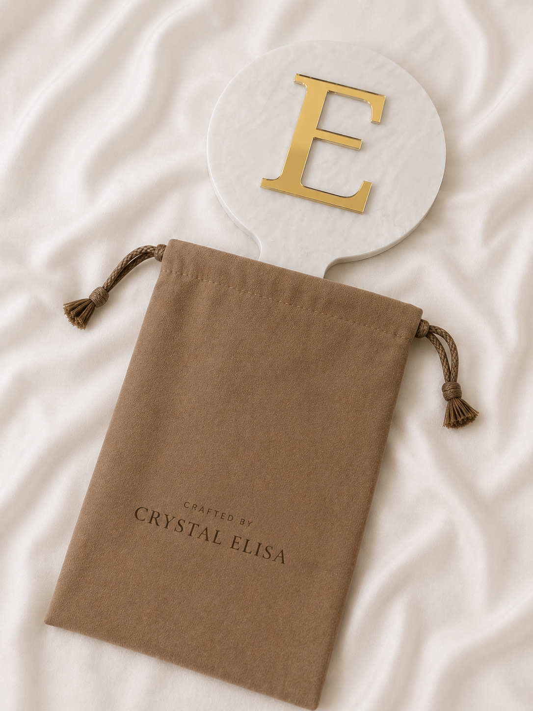 Personalized Initial Acrylic Hand Mirror