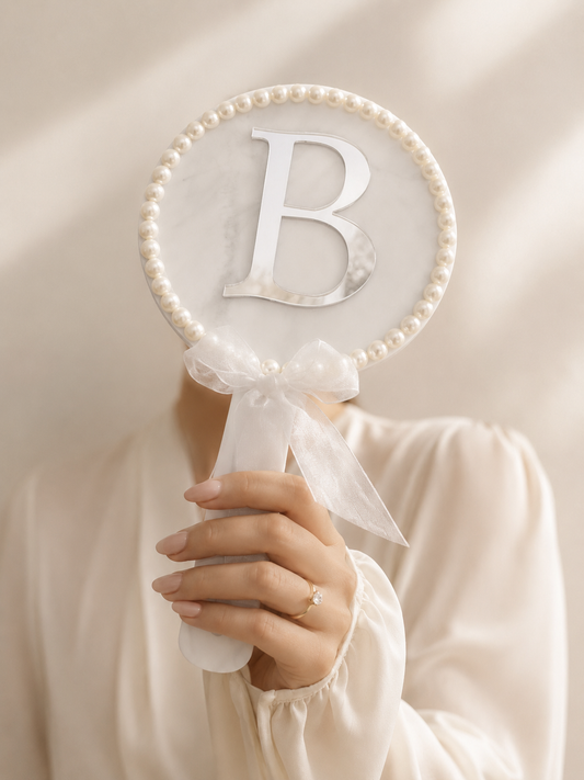 Personalized Bridal Hand Mirror