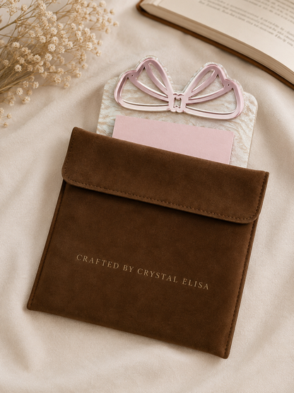 Personalized Acrylic Bow Post-It Note Holder, Desk Organizer, Teacher Gift