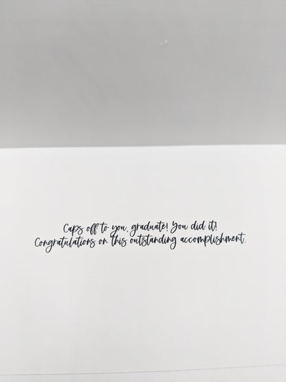 4"x6" You Did It Graduation Card