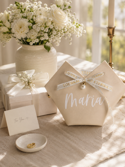 Personalized Gift Bag, Custom Name Drawstring Gift Pouch