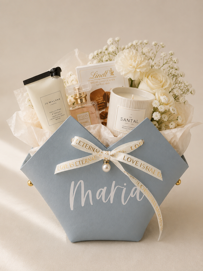 Personalized Gift Bag, Custom Name Drawstring Gift Pouch