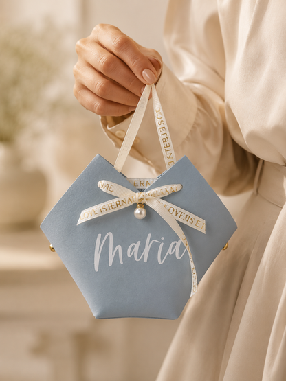 Personalized Gift Bag, Custom Name Drawstring Gift Pouch
