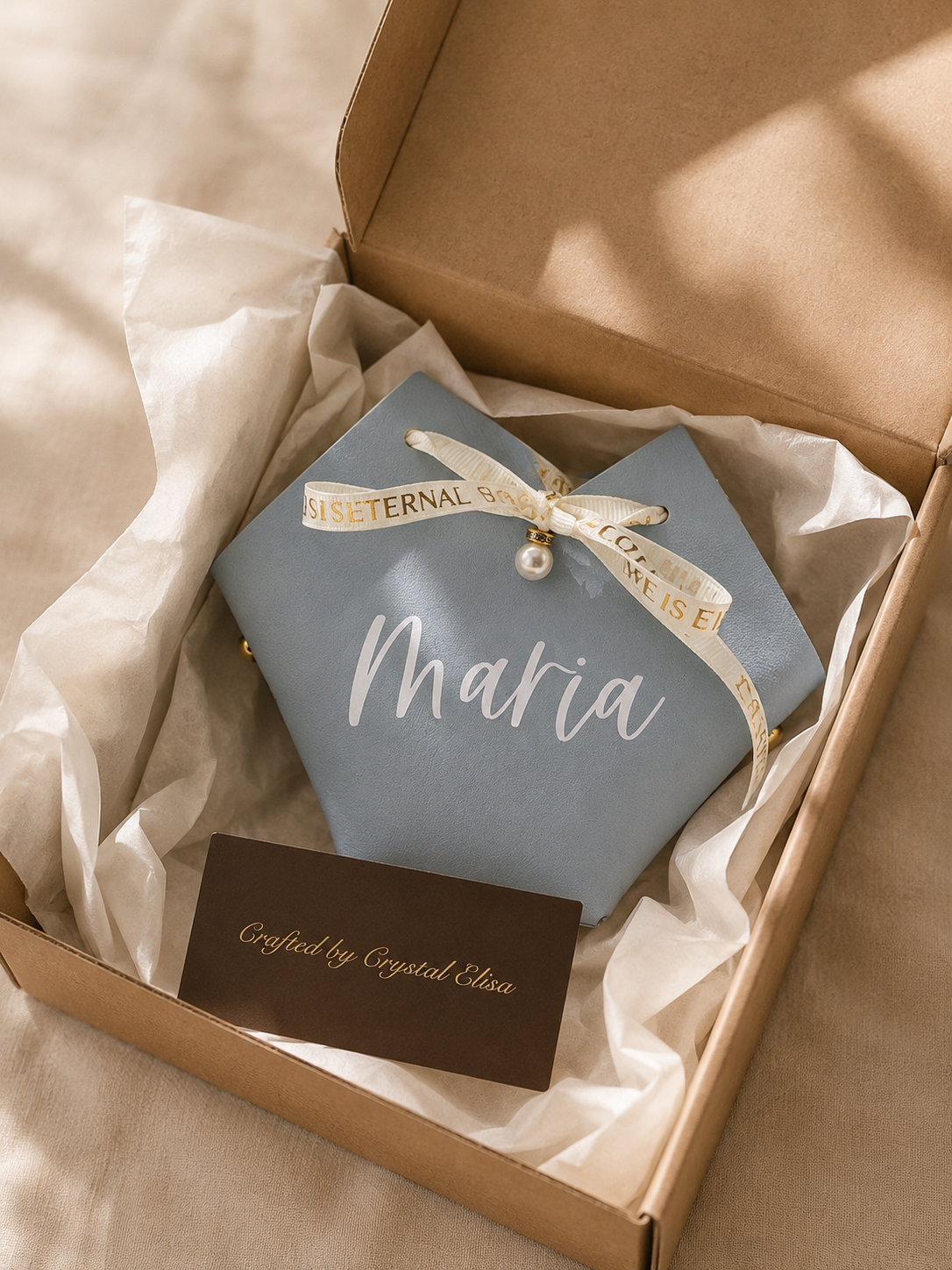 Personalized Gift Bag, Custom Name Drawstring Gift Pouch