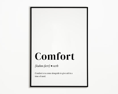 8.5" x 11" Comfort Bible Definition Print