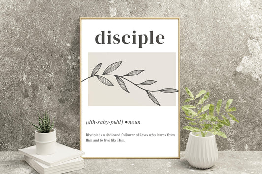 8.5" x 11" Disciple Definition Floral Print