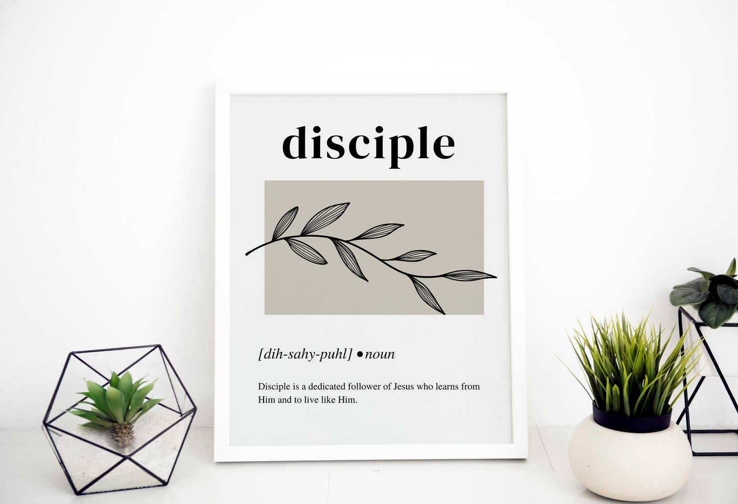 8.5" x 11" Disciple Definition Floral Print