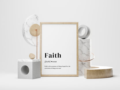 8.5" x 11" Faith Bible Definition Print