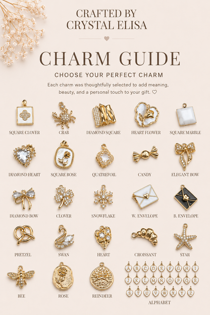Gold Bag Charm, Purse Accessory, Handbag Charm
