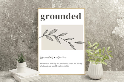 8.5" x 11" Grounded Definition Floral Print