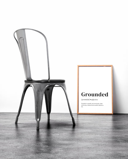 8.5" x 11" Grounded Definition Print