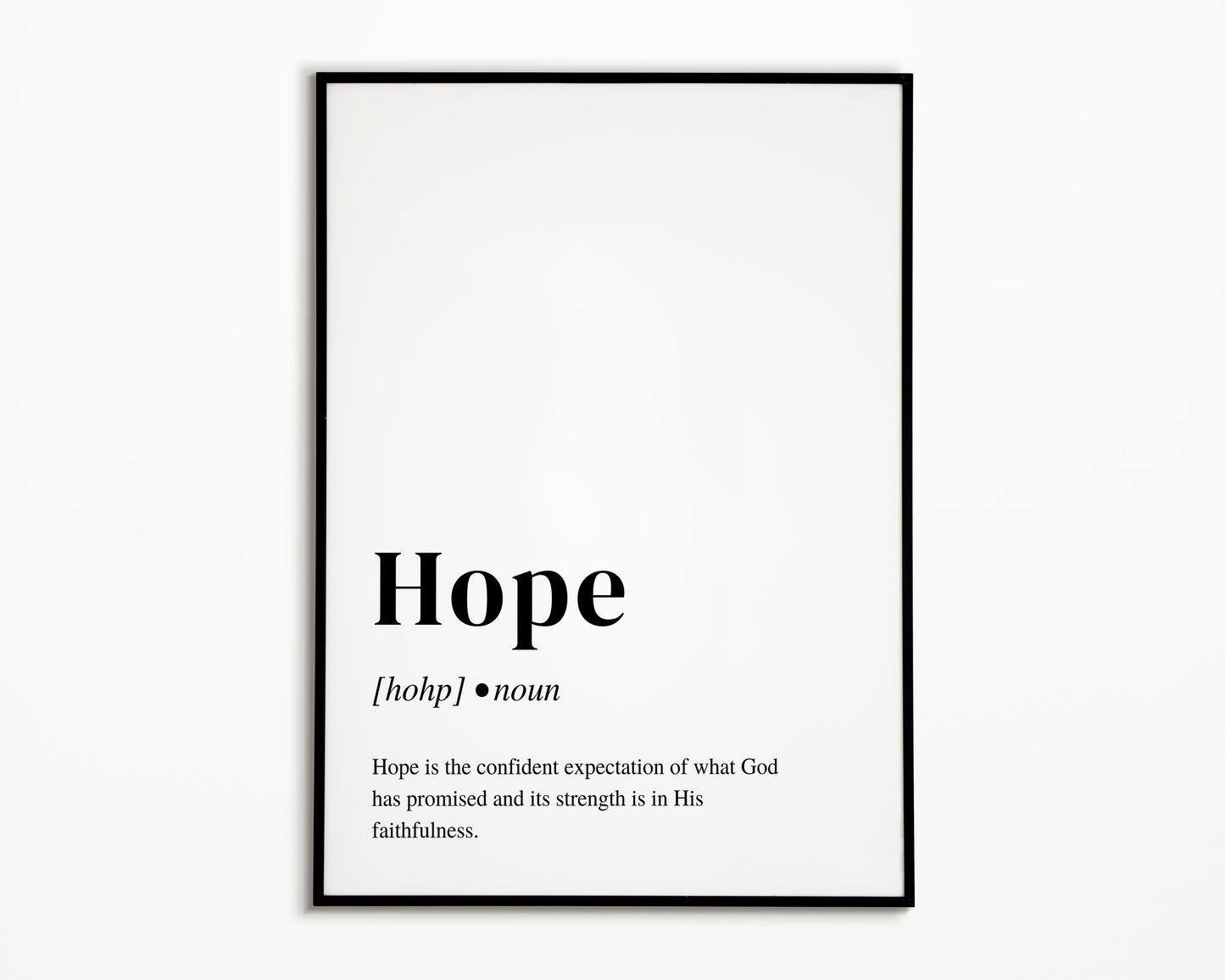 8.5" x 11" Hope Bible Definition Print