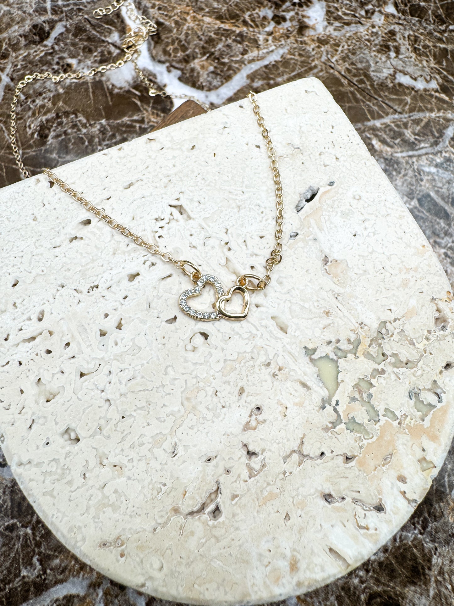 Perfect Love Double Heart Necklace