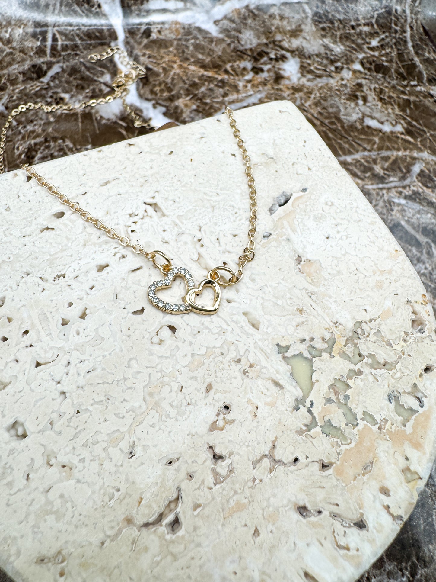 Perfect Love Double Heart Necklace