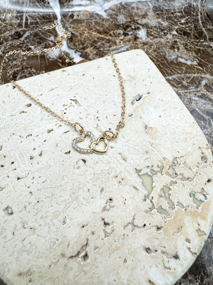 Perfect Love Double Heart Necklace